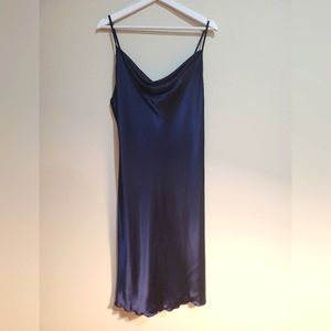 Bebe slip dress, size L. New withought tags. Super beautiful rich navy color.